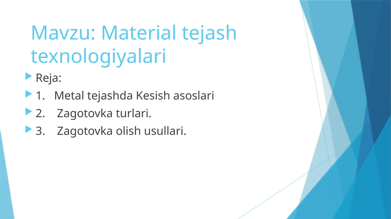 Material tejash texnologiyalari