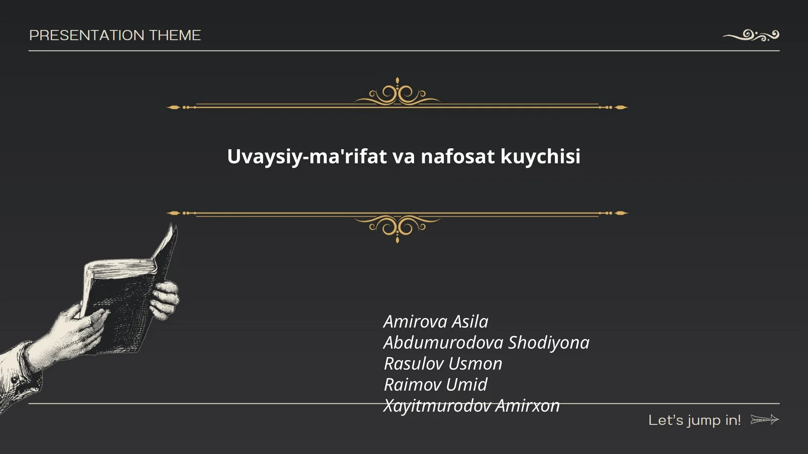 Uvaysiy-ma'rifat va nafosat kuychisi