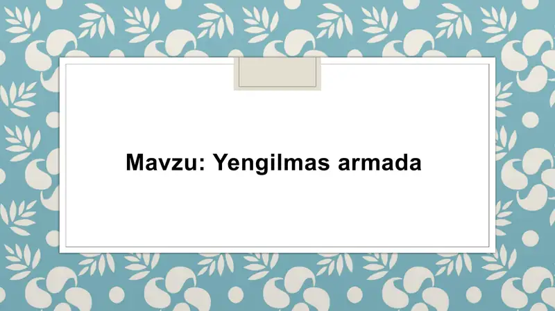 Yengilmas Armada
