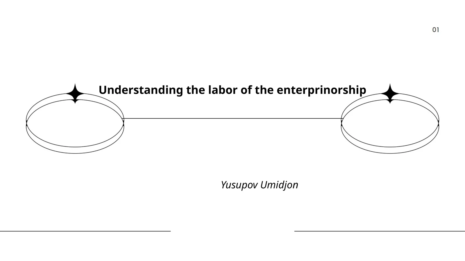 Understanding the labor of the enterprinorship