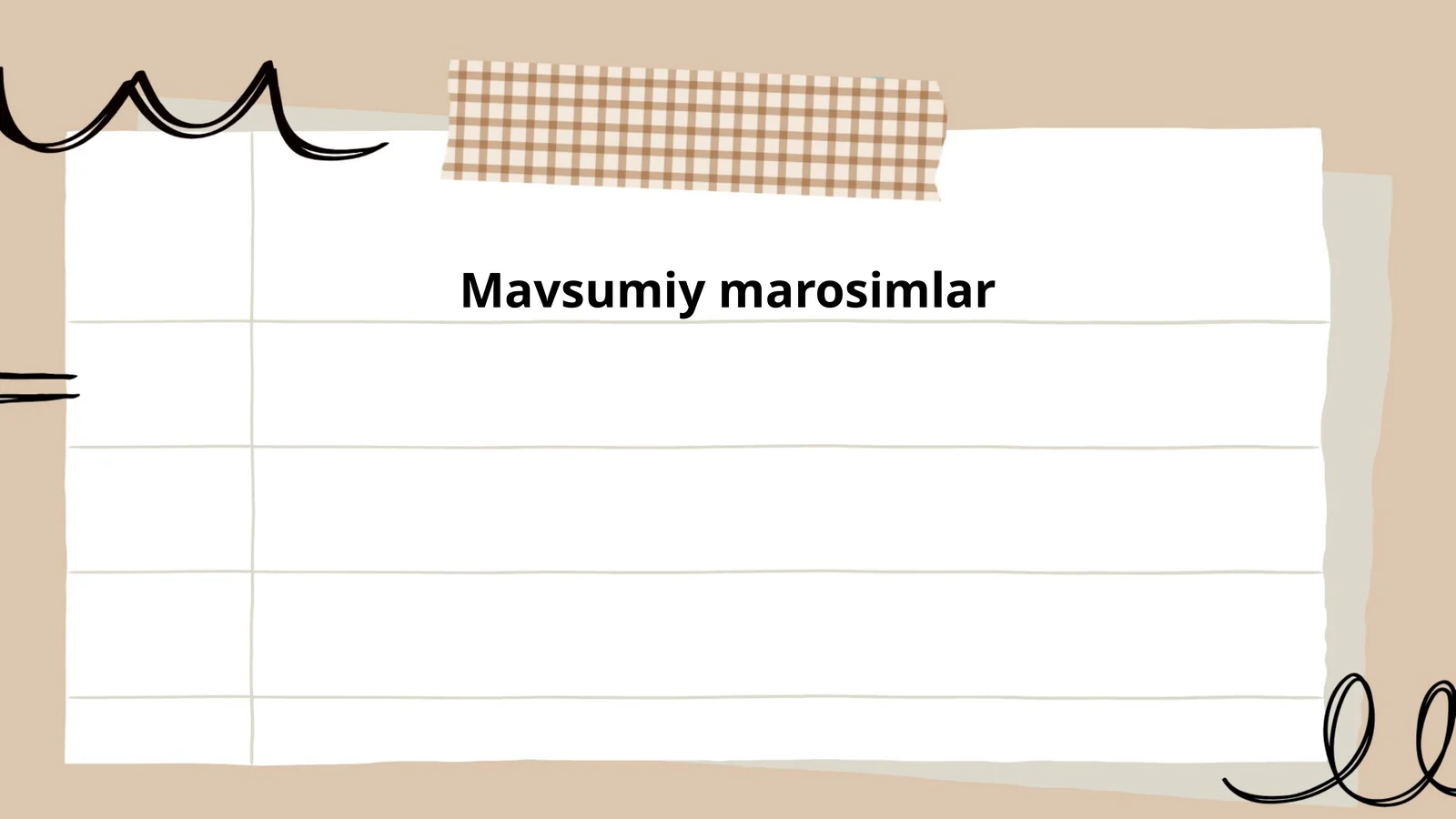 Mavsumiy marosimlar