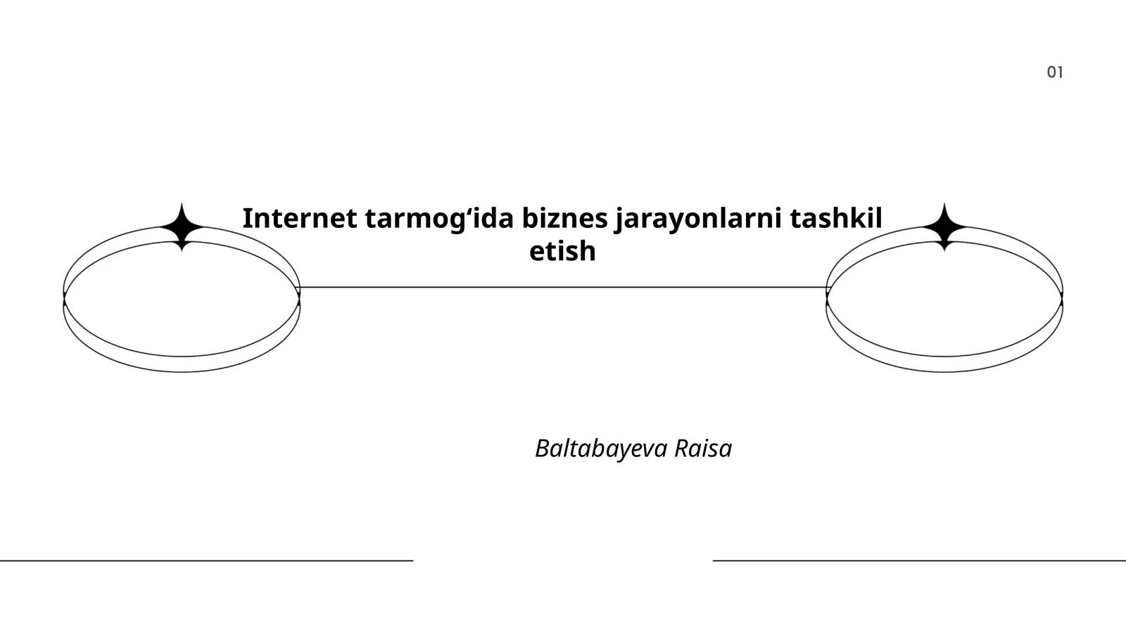 Internet tarmogʻida biznes jarayonlarni tashkil etish
