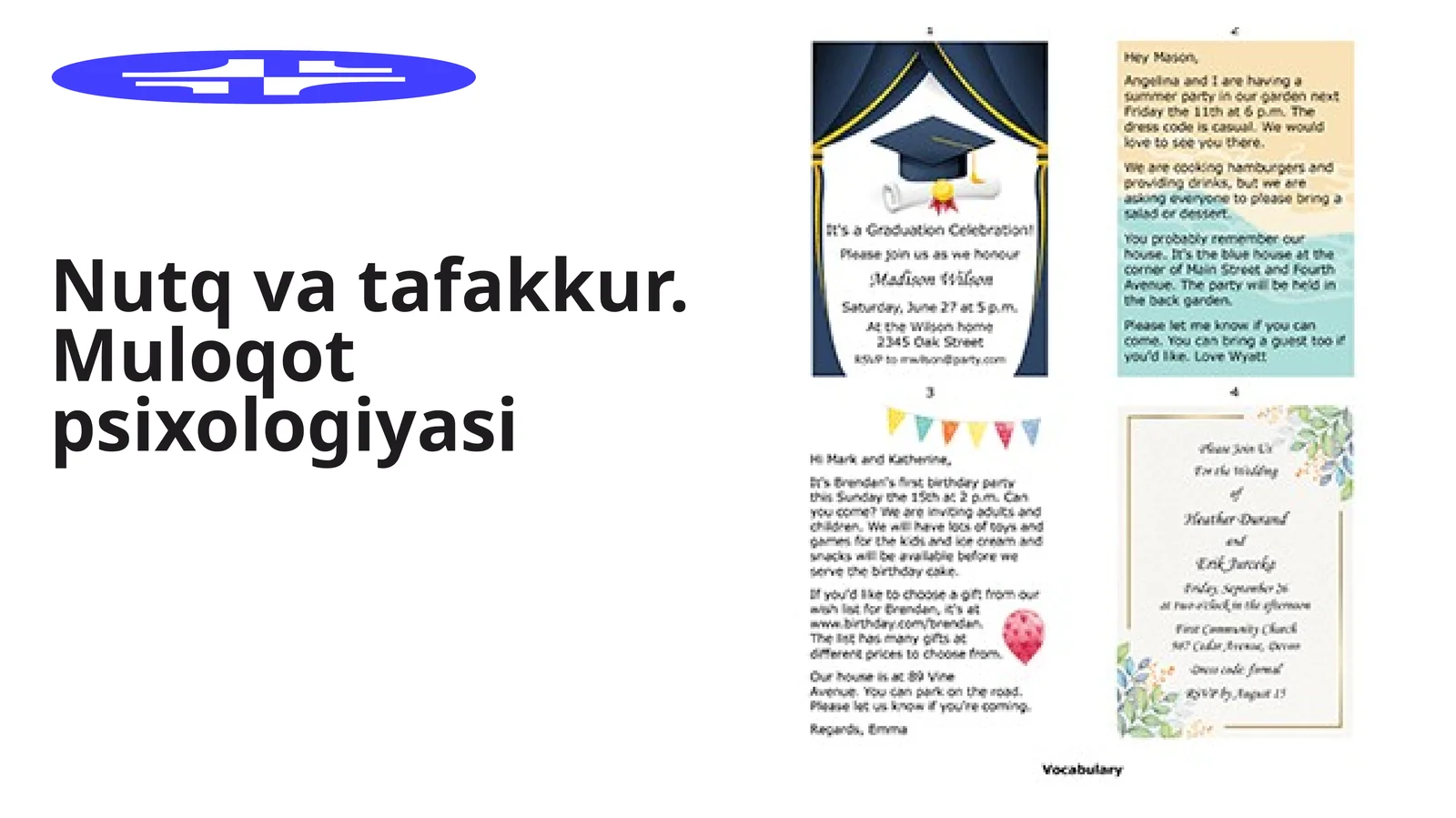 Nutq va Tafakkur