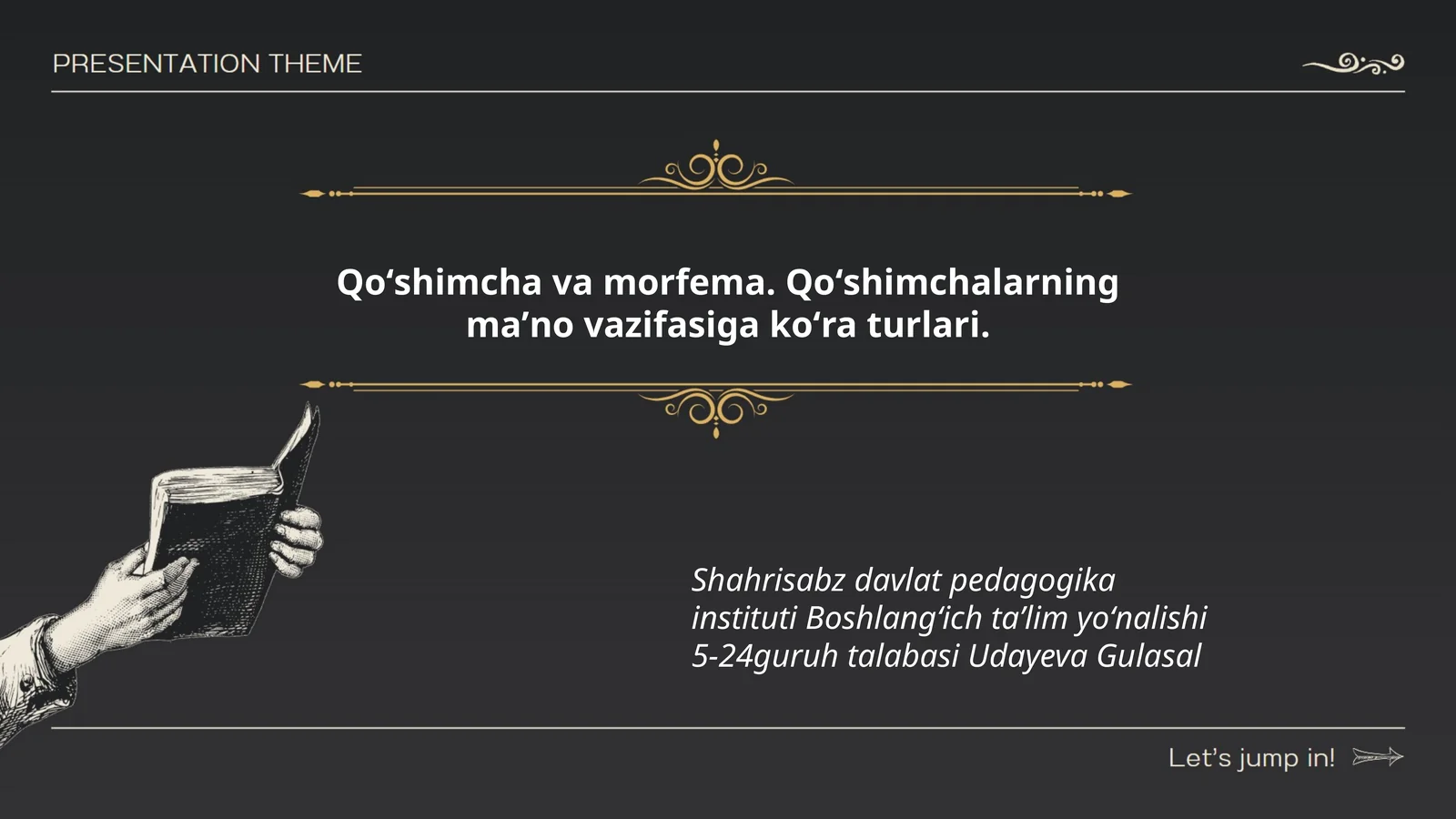 Qoʻshimcha va morfema. Qoʻshimchalarning maʼno vazifasiga koʻra turlari