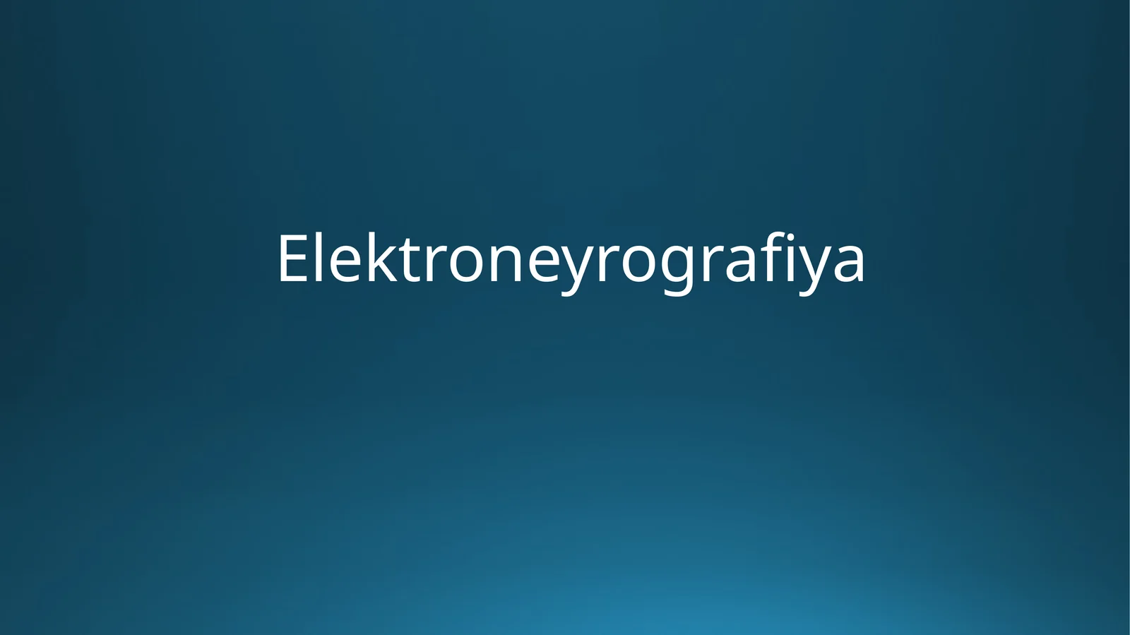Elektroneyrografiya