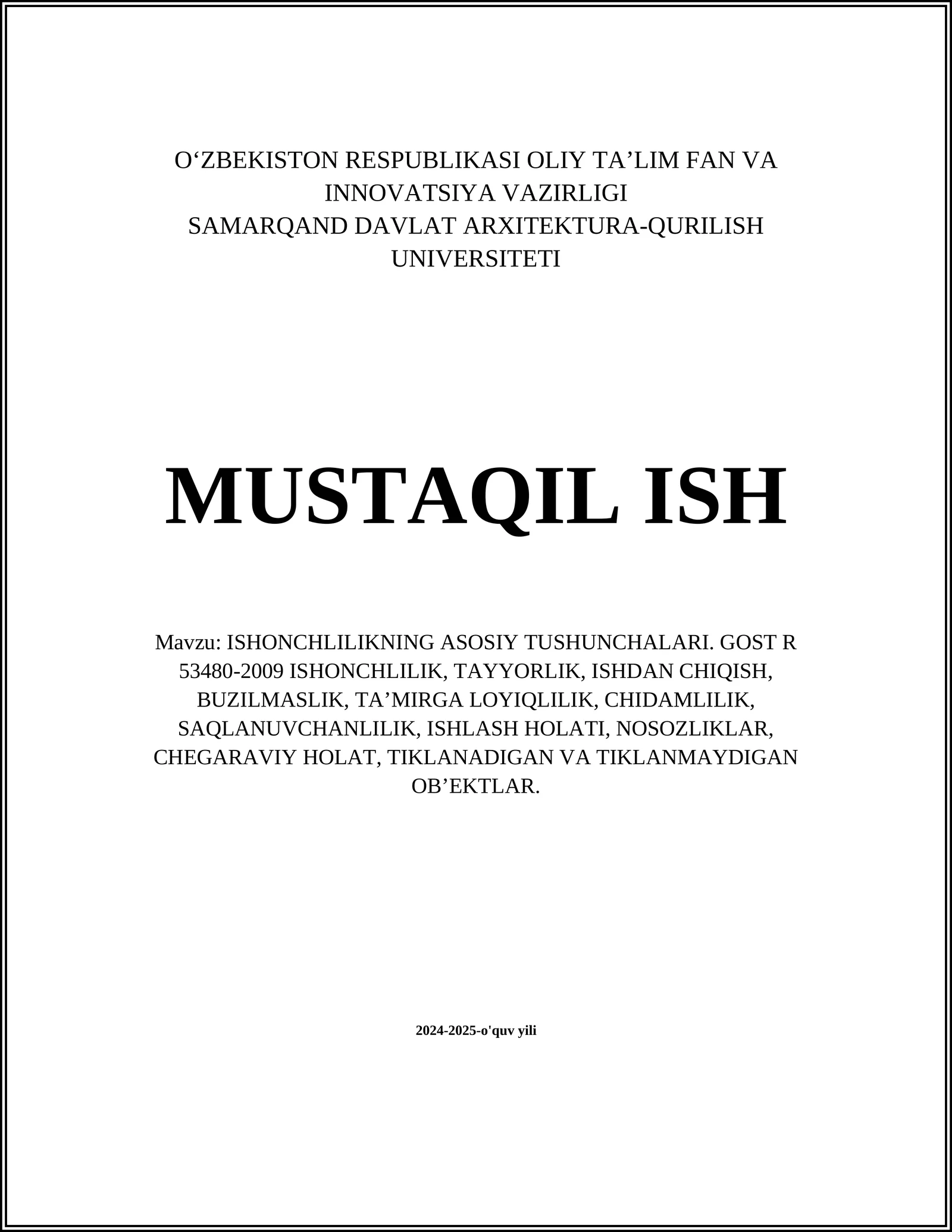 ISHONCHLILIKNING ASOSIY TUSHUNCHALARI