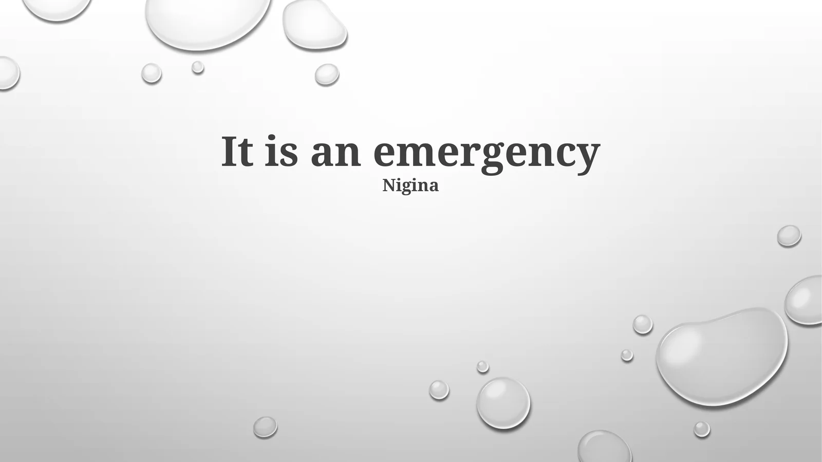 Emergency Response Protocol