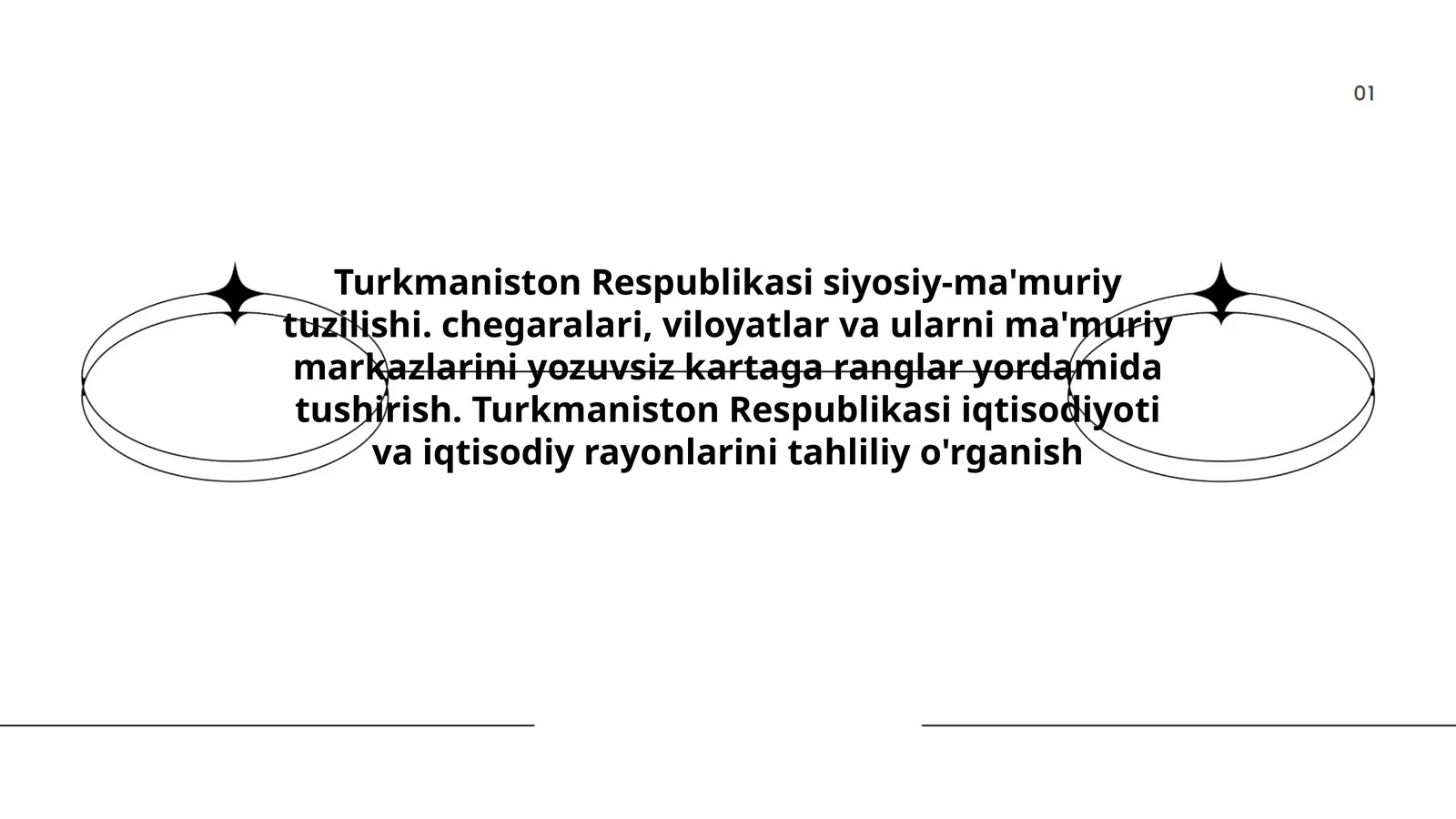 Turkmaniston Respublikasi siyosiy-ma'muriy tuzilishi