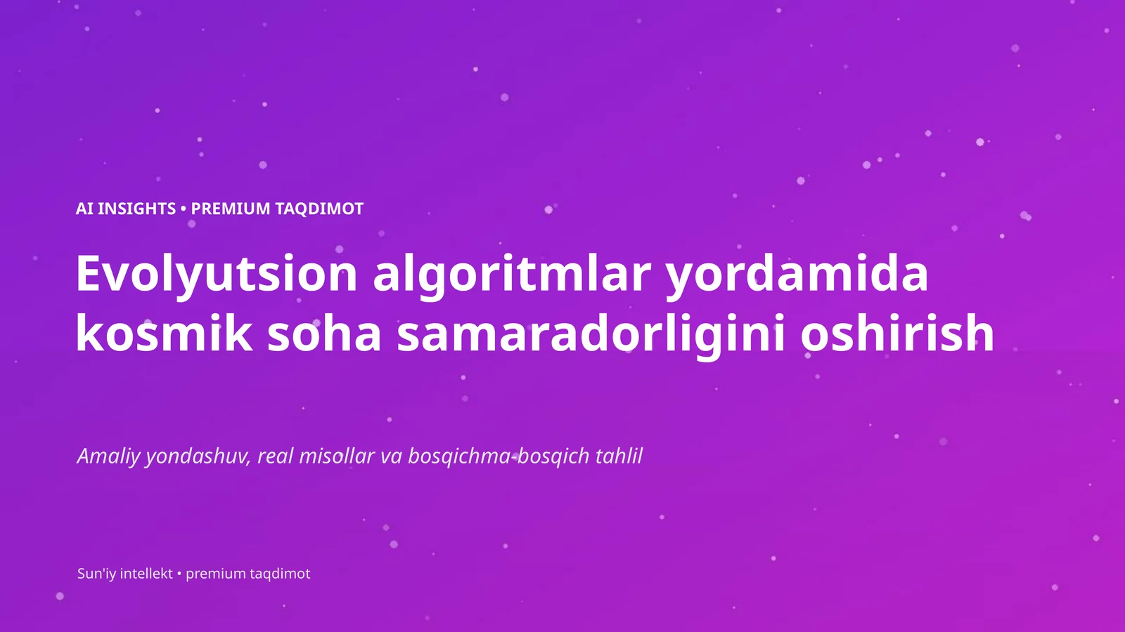 Evolyutsion algoritmlar