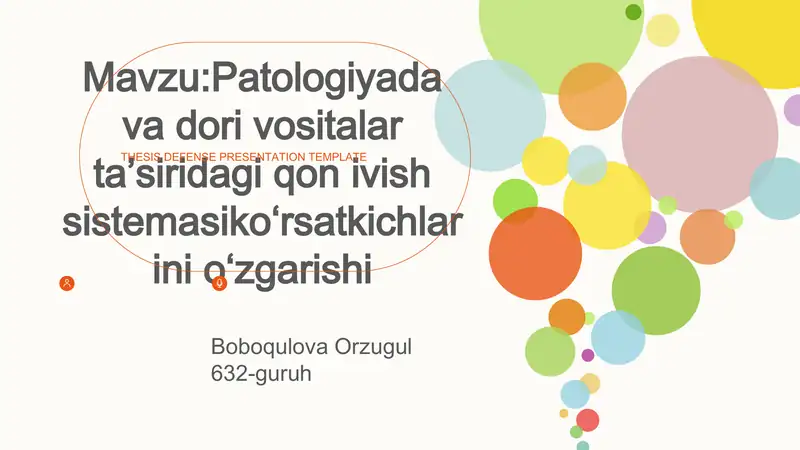 Patologiyada va dori vositalar ta’siridagi qon ivish sistemasiko‘rsatkichlarini o‘zgarishi