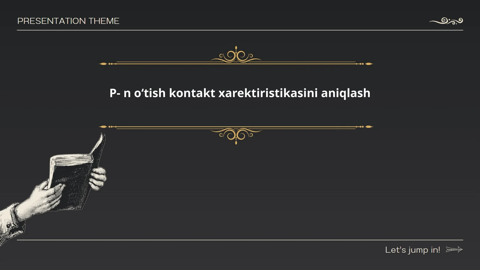 P-n oʻtish kontakt xarektiristikasini aniqlash