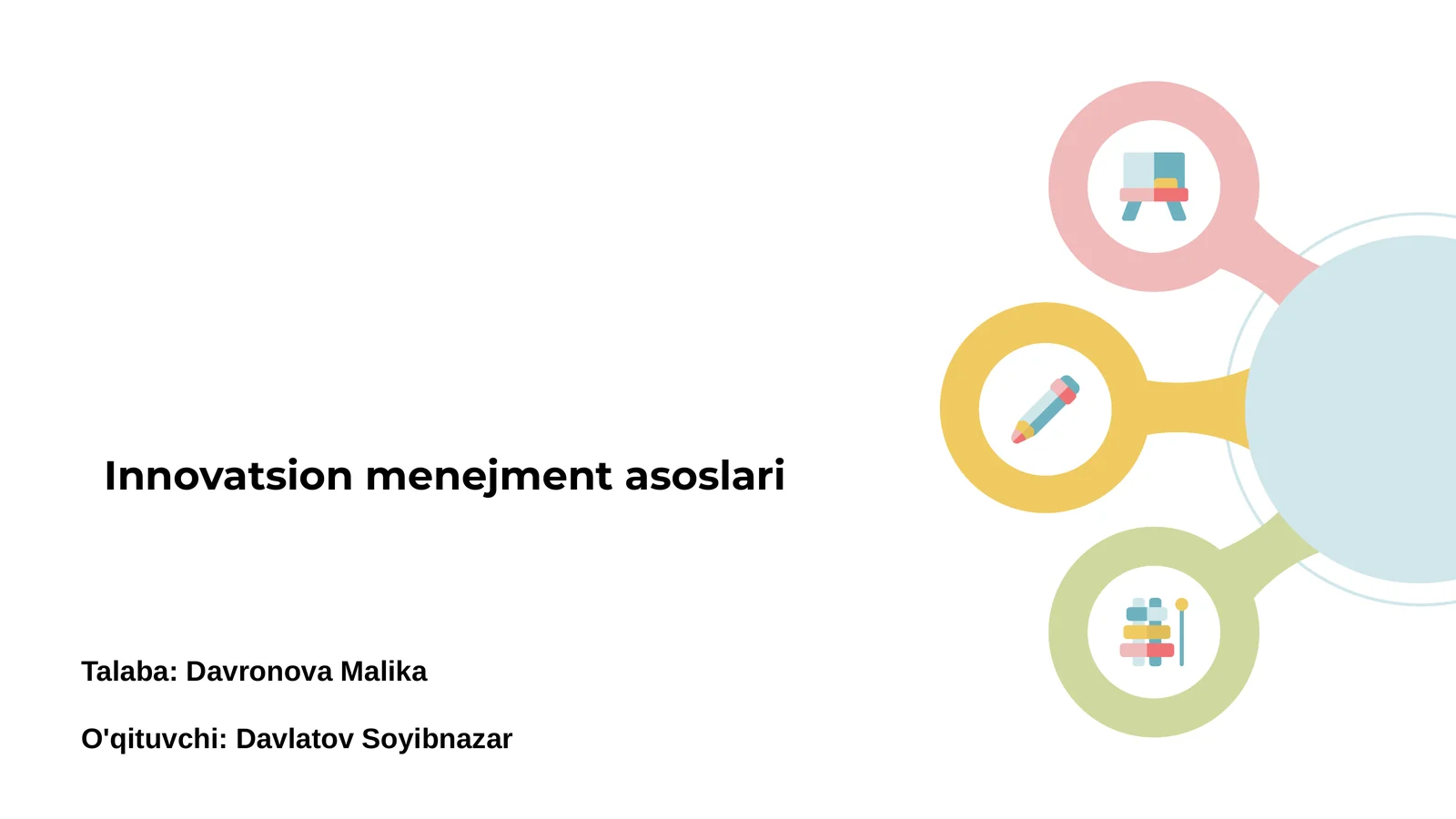 Innovatsion menejment asoslari