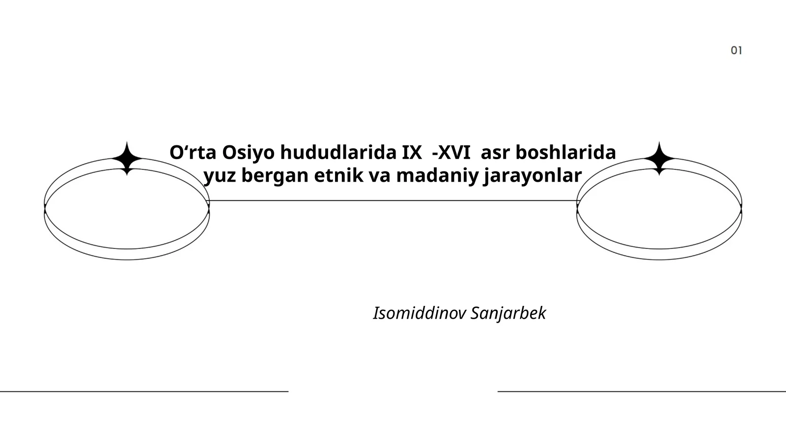 Oʻrta Osiyo hududlarida IX -XVI asr boshlarida yuz bergan etnik va madaniy jarayonlar