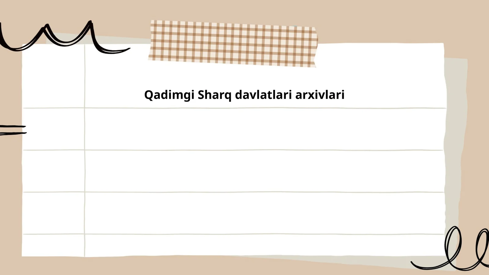 Qadimgi Sharq davlatlari arxivlari