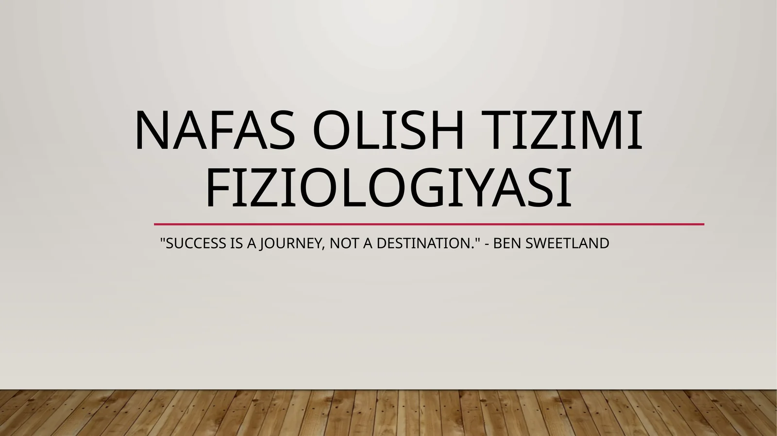 NAFAS OLISH TIZIMI FIZIOLOGIYASI