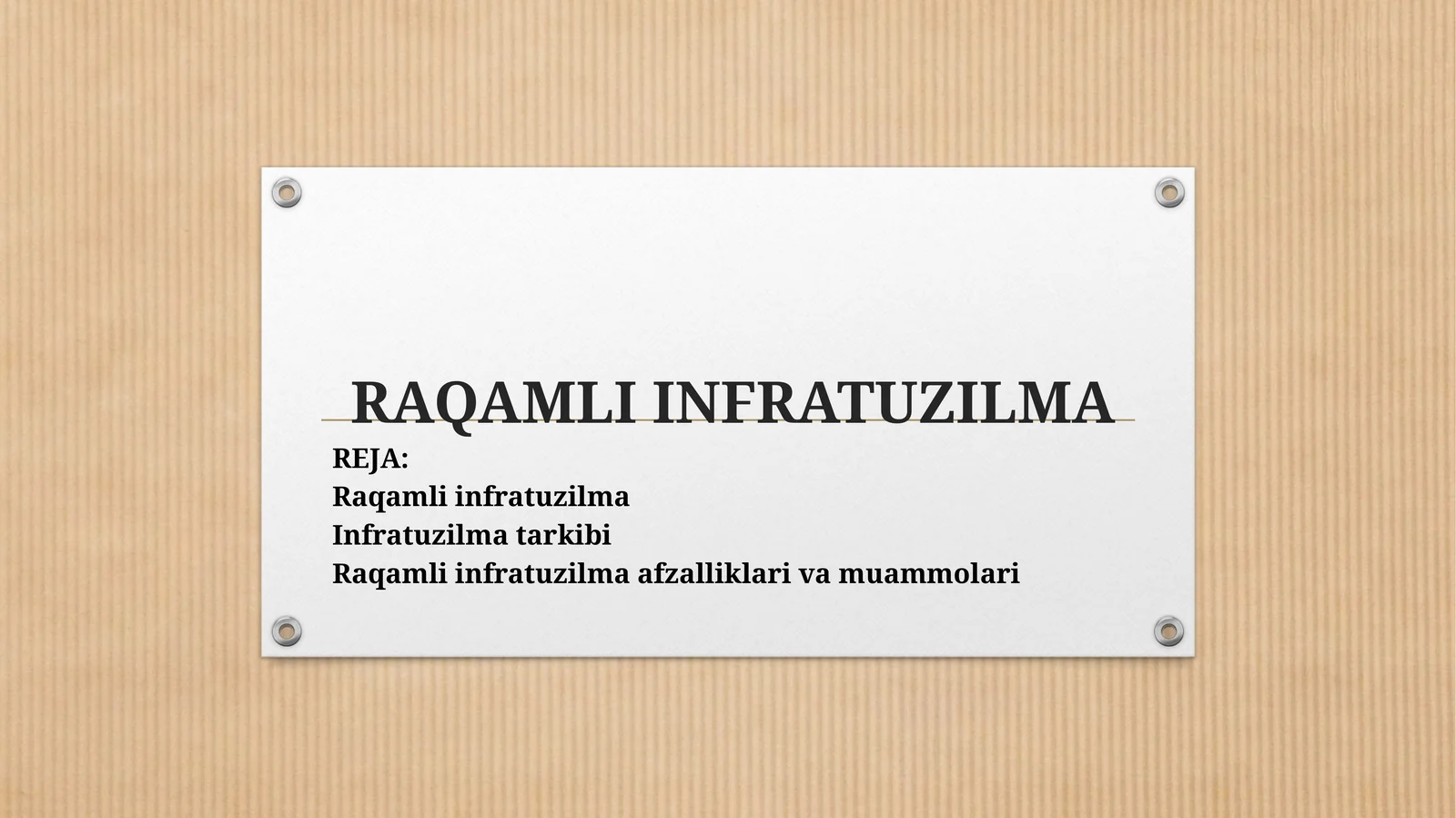 Raqamli infratuzilma