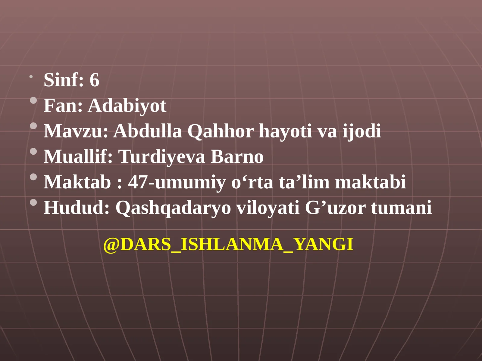 Abdulla  Qahhor   hayoti  va  ijodi