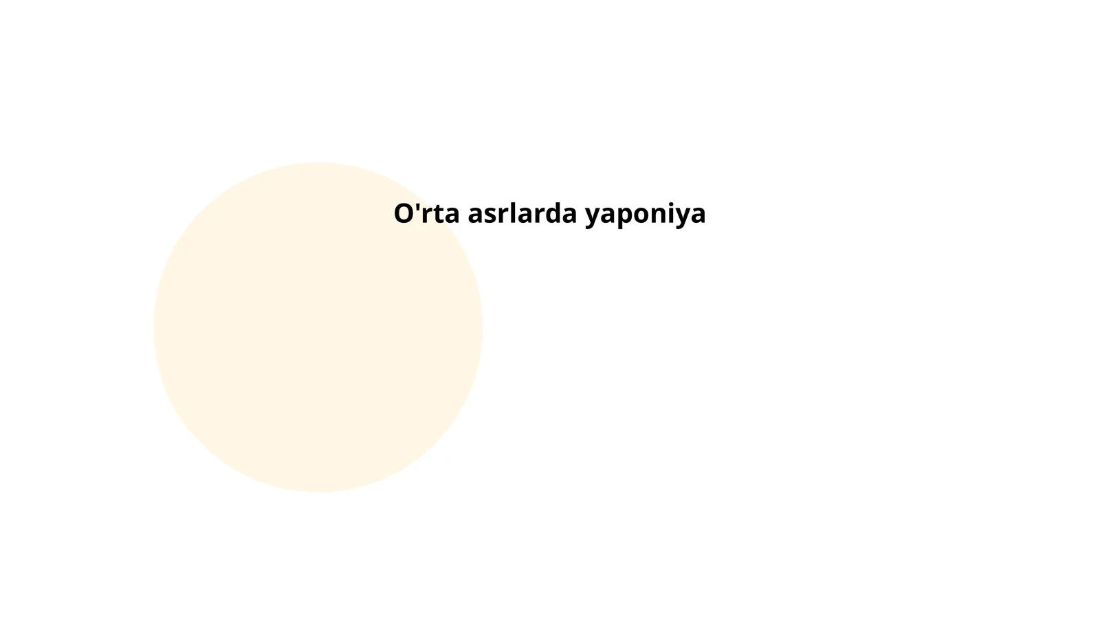 Orta asrlarda Yaponiya