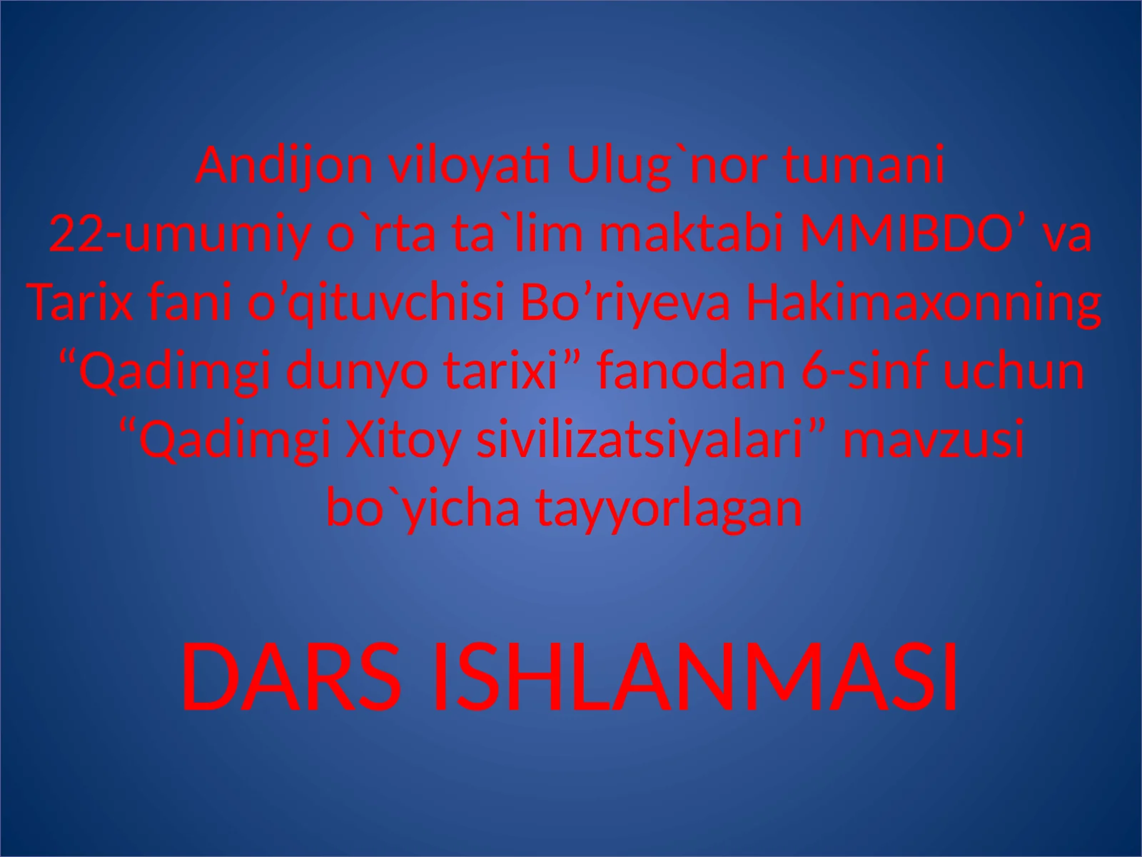 Qadimgi Xitoy sivilizatsiyalari