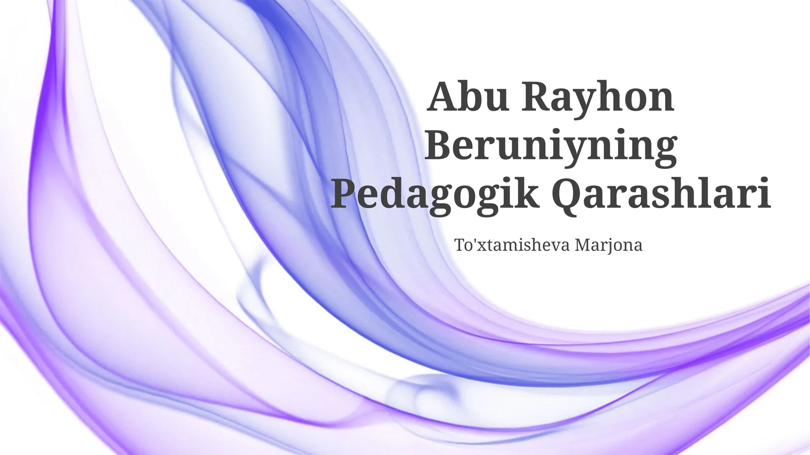 Abu Rayhon Beruniyning Pedagogik Qarashlari