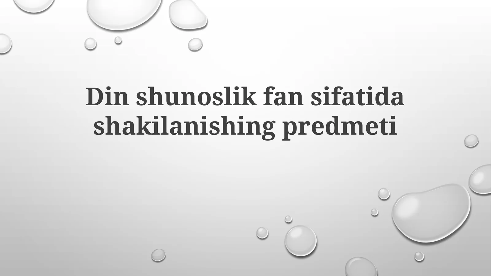 Dinshunoslikfansifatidashakilanishingpredmeti