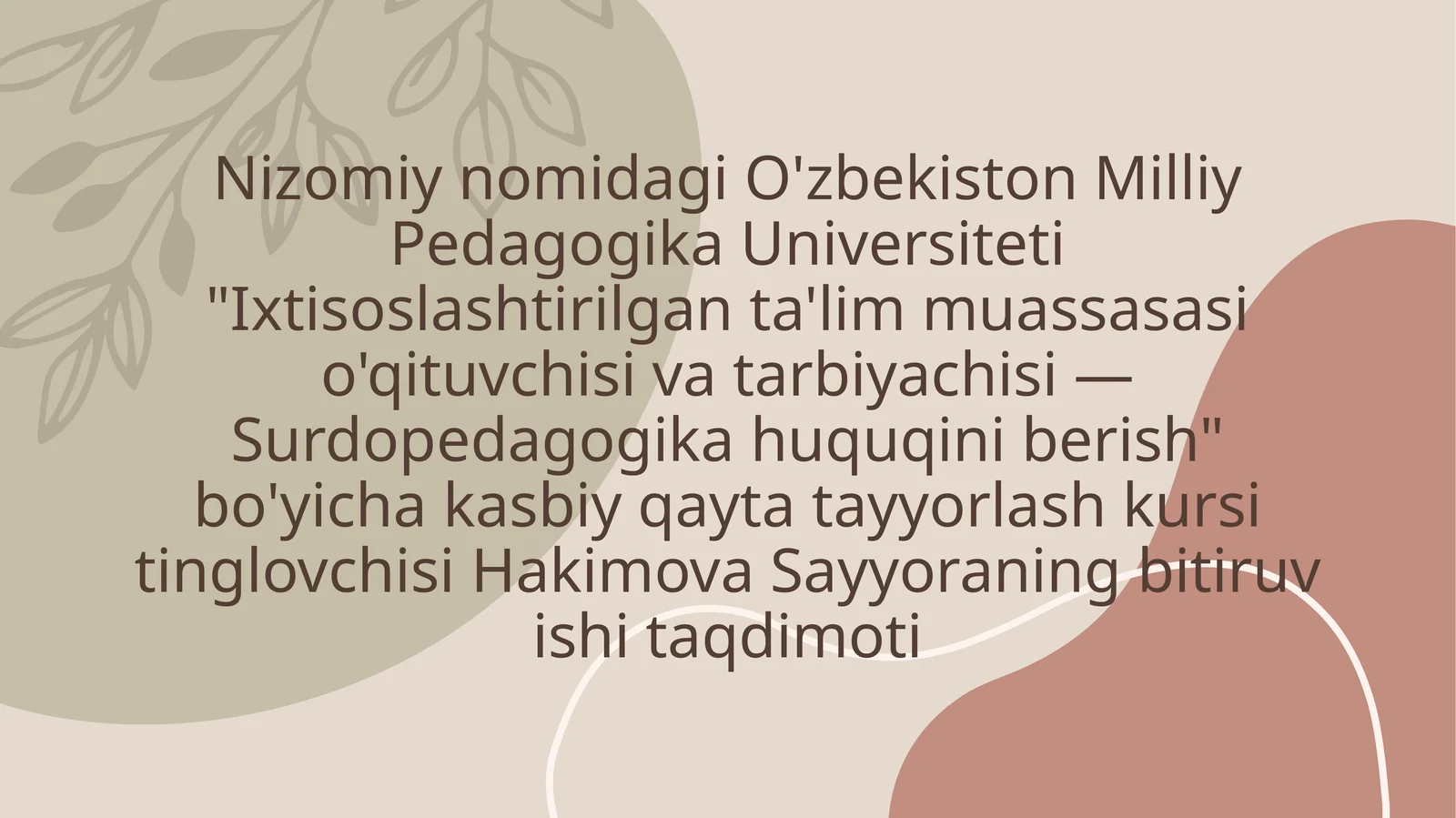 ZAIF ESHITUVCHI BOLALARGA AXLOQIY TARBIYA BERISH METODLARI VA VOSITALARI