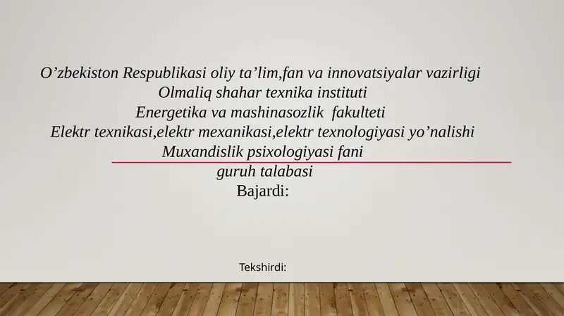 Muhandislik psixologiyasining simulyatsiya usullari