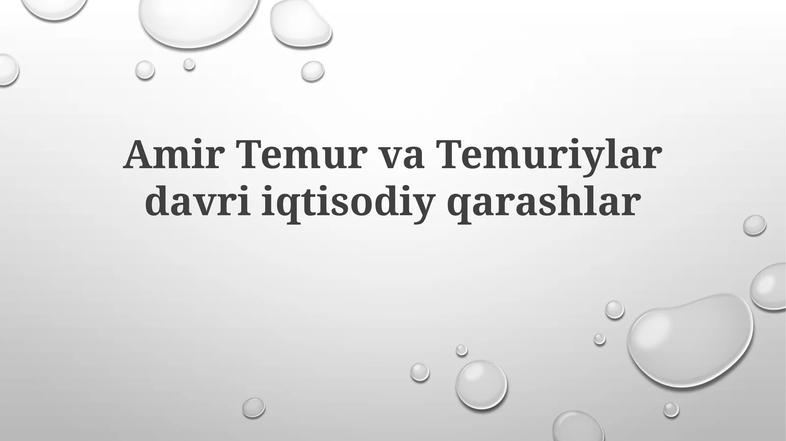 Temuriylar iqtisodiyoti