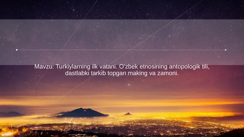 Turkiylarning ilk vatani