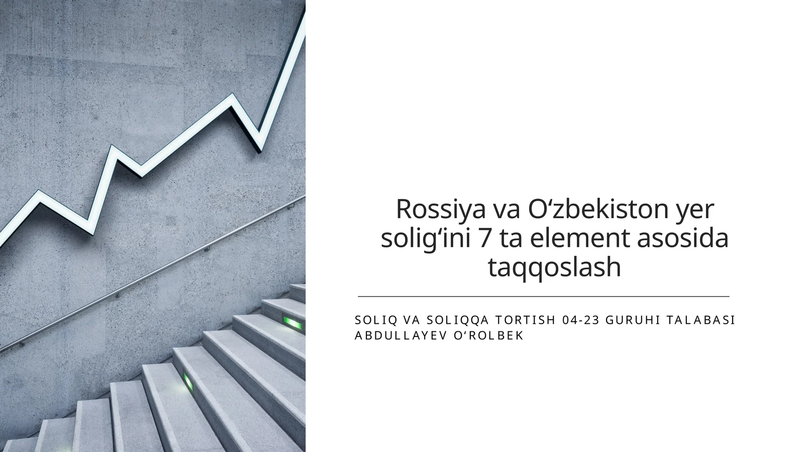 RossiyavaOʻzbekistonyersoligʻini7 ta elementasosidataqqoslash