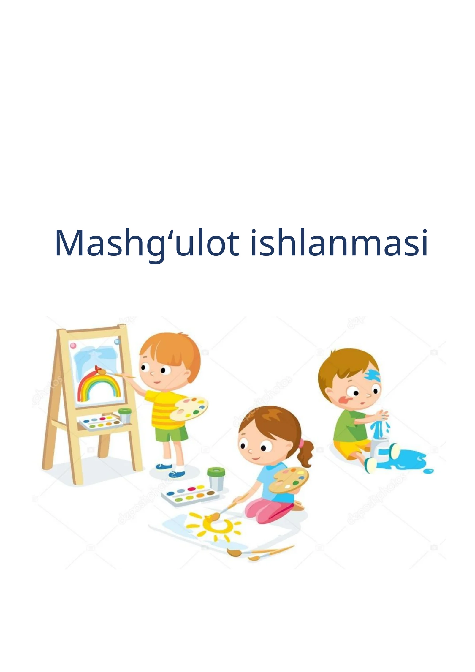 "Bayroqcha rasmini ishlash" mavzusida mashg'ulot ishlanmasi