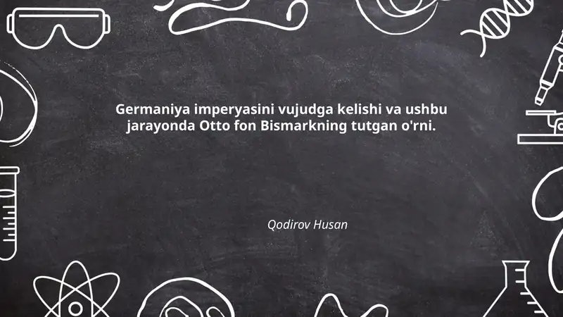 Otto fon Bismarkning osmonga tegishi