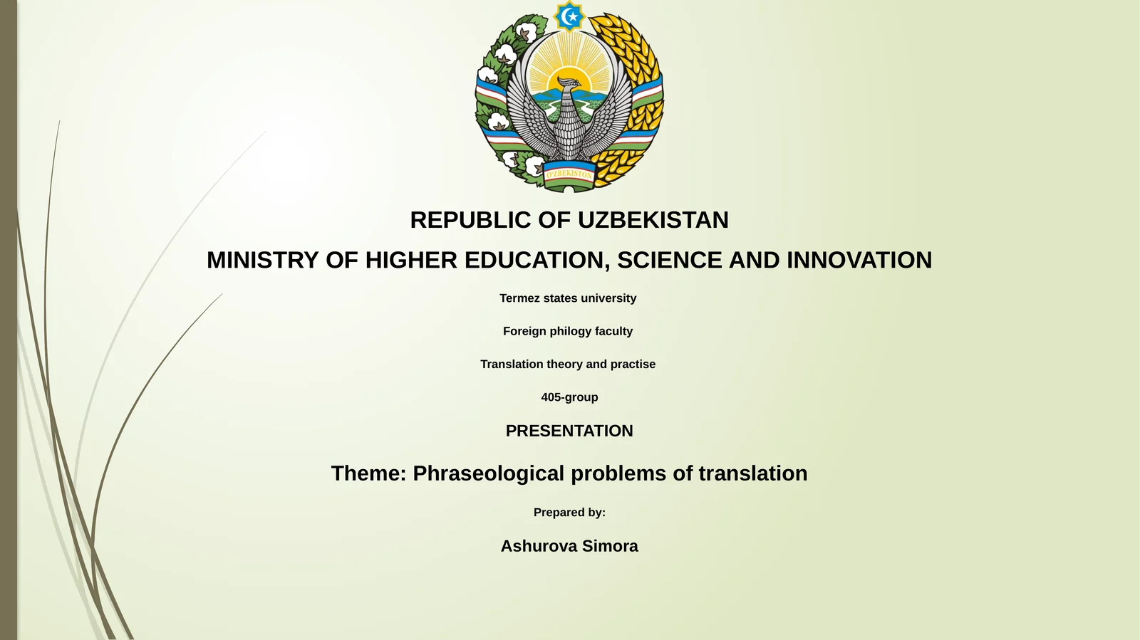 Phraseological problems of translation