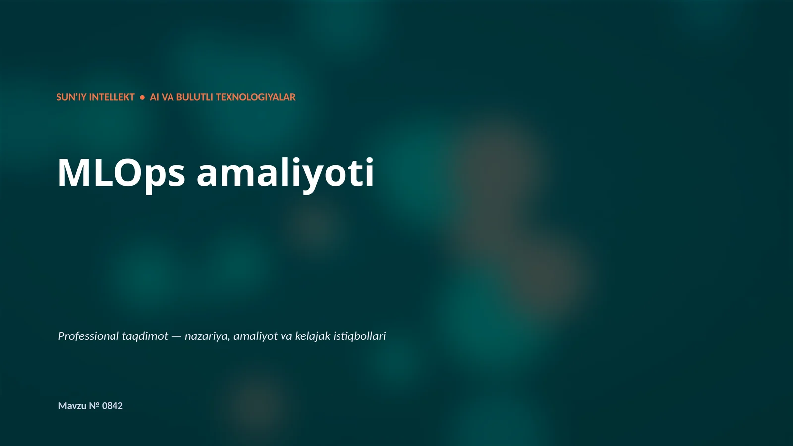 MLOps amaliyoti