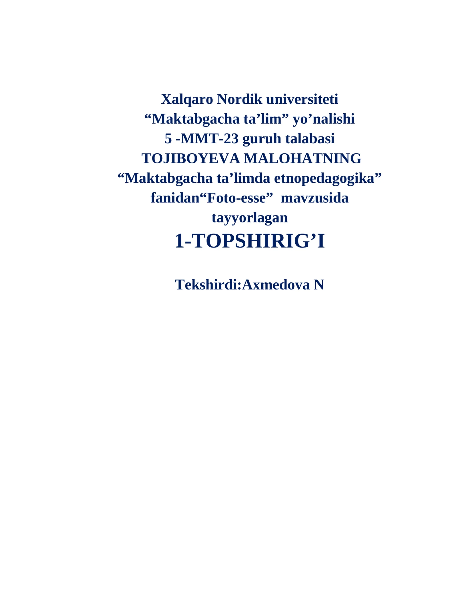 Foto-esse. Navro‘z