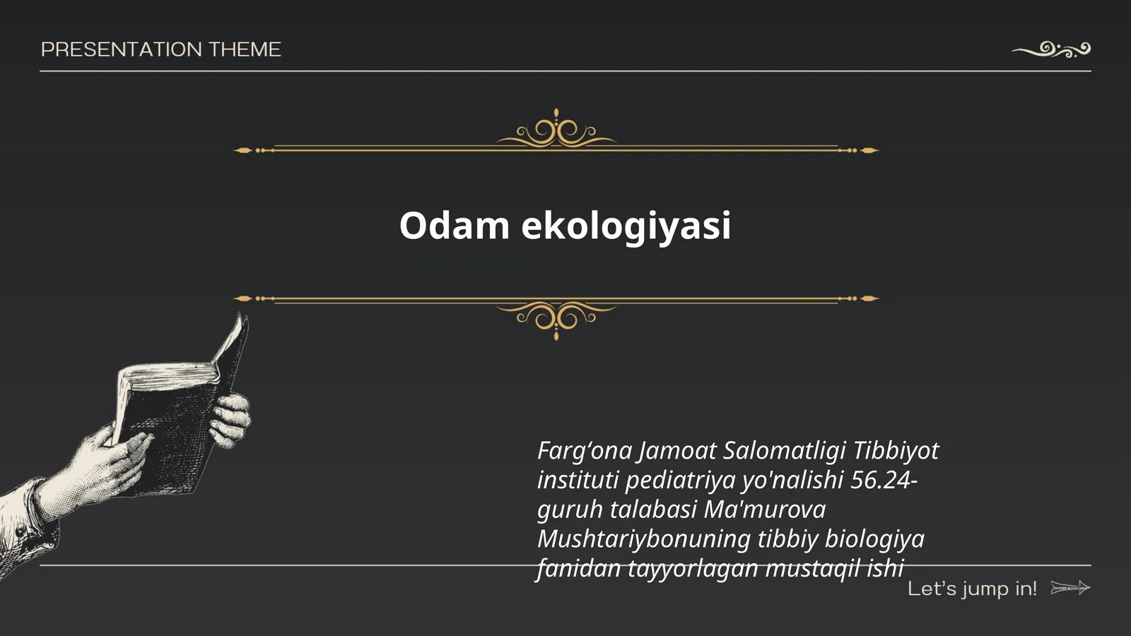 Odam ekologiyasi