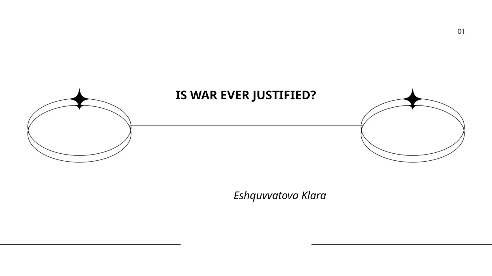 IS WAR EVER JUSTIFIED?