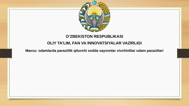 Flagellatlar bilan parazitlanish