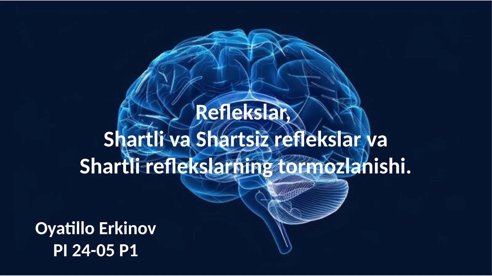 Reflekslar, Shartli va Shartsiz reflekslar va Shartli reflekslarning tormozlanishi