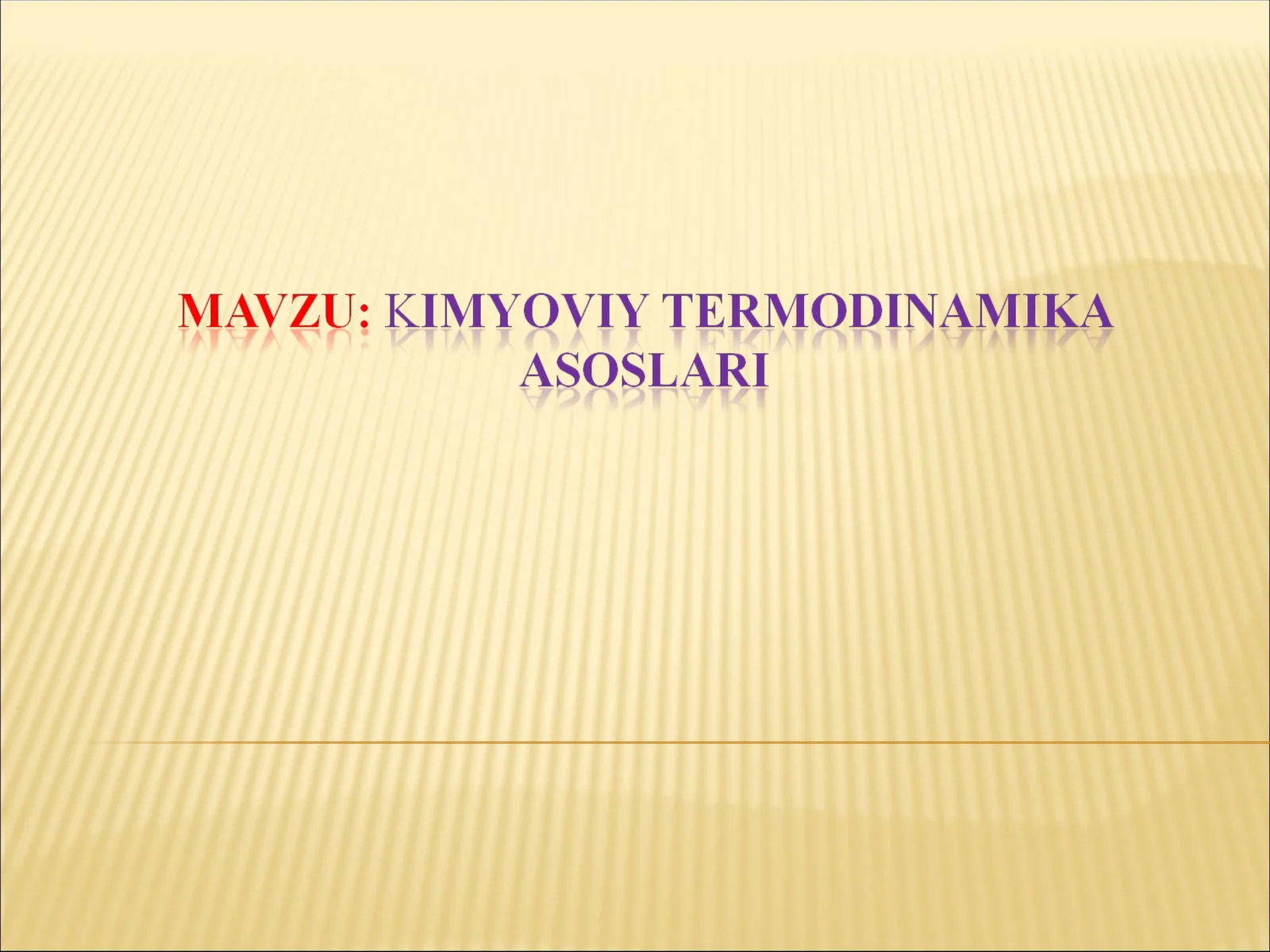Termodinamika fani va uning vazifalari