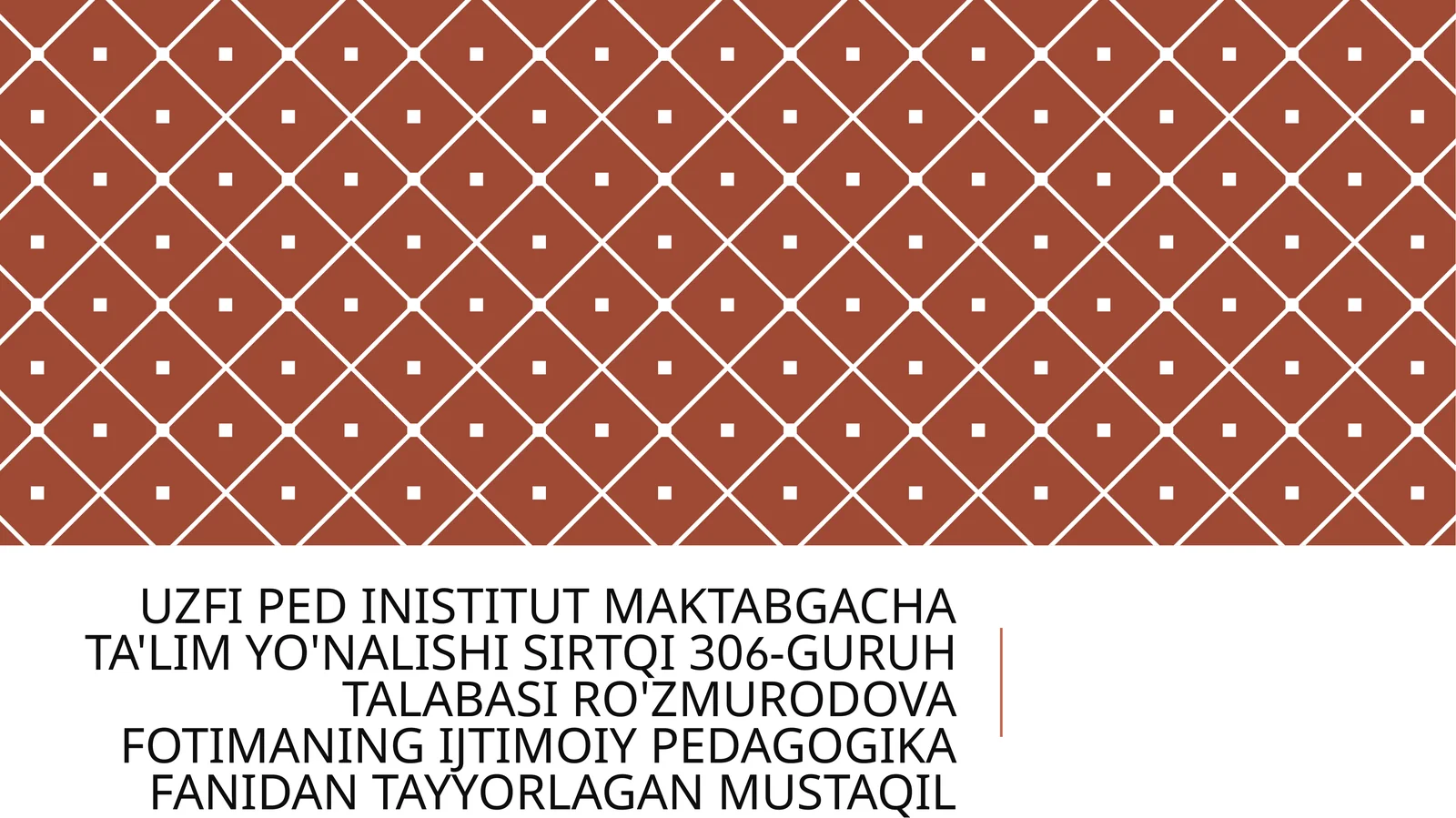 OILA BILAN IJTIMOIY-PEDAGOGIK FAOLIYAT