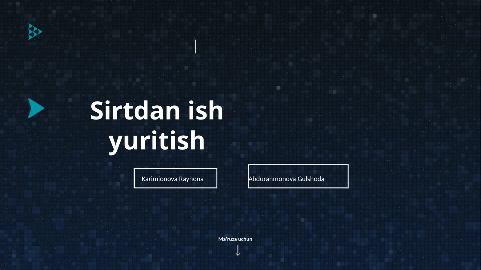 Sirtdan ish yuritish