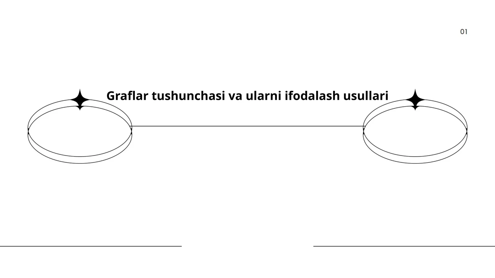 Graflar tushunchasi va ularni ifodalash usullari