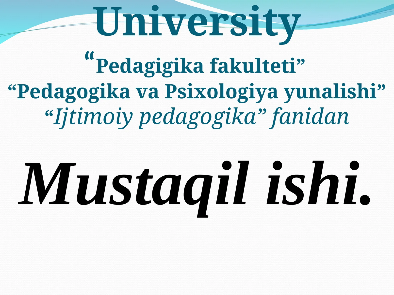 Ijtimoiy-pedagogik texnologiyalar