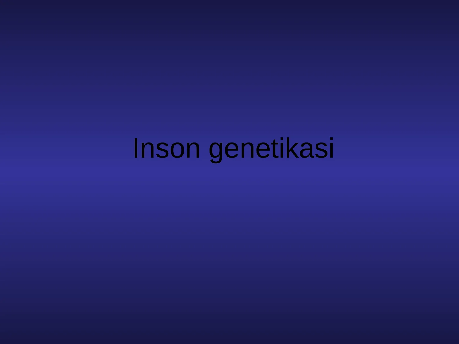 Inson genetikasi