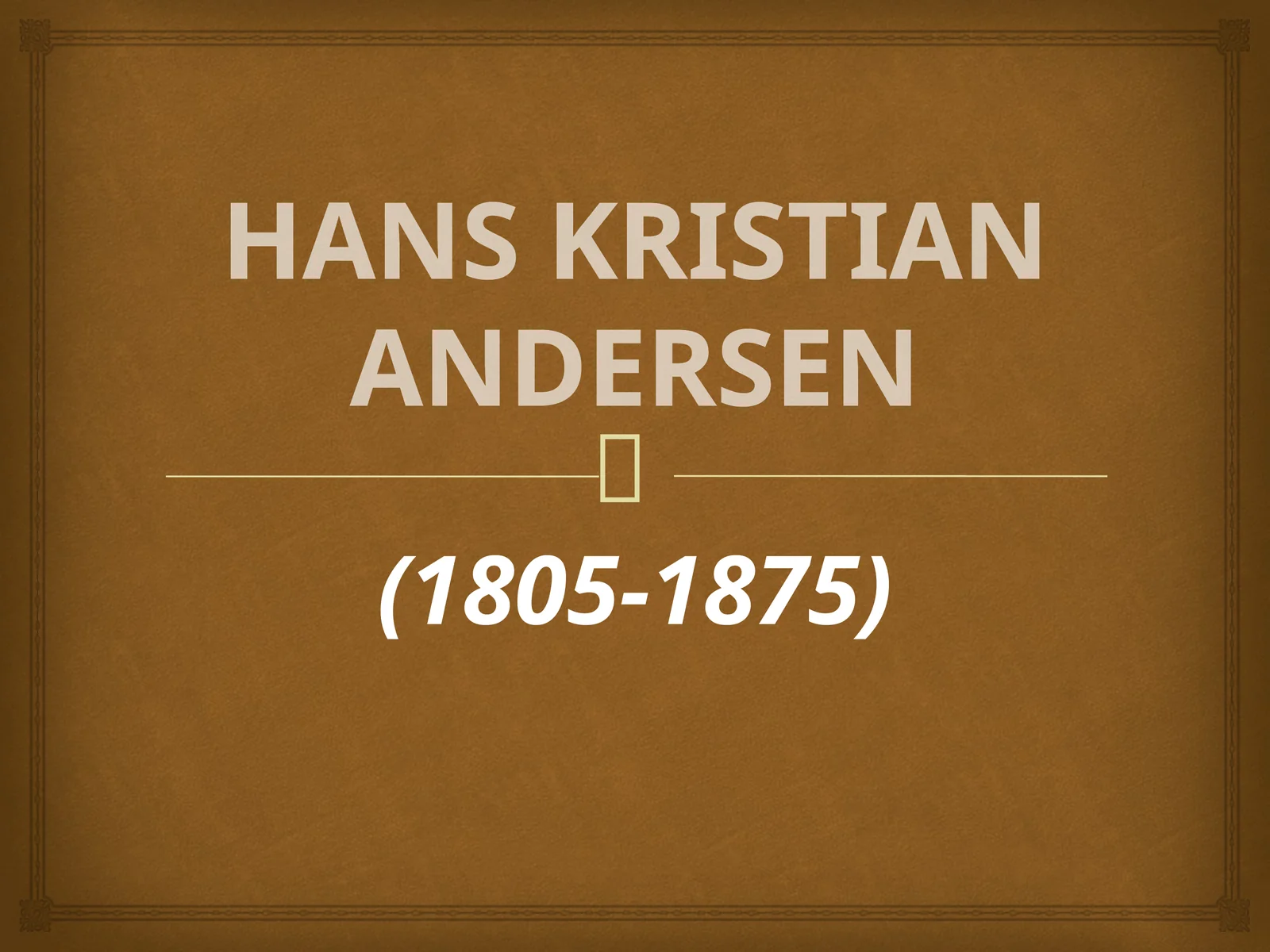 5-sinf Adabiyot Xans Kristian Andersen Bulbul ertagi dars taqdimoti