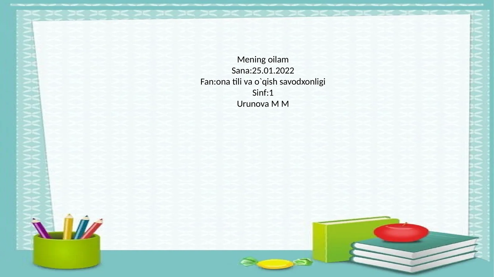 Mening oilam
