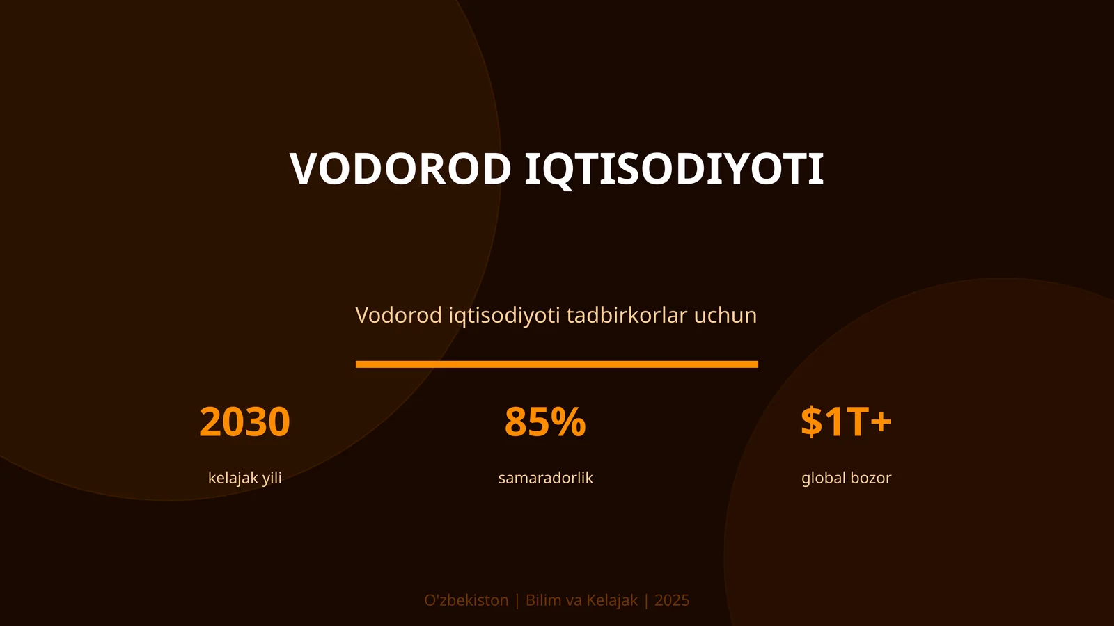 VODOROD IQTISODIYOTI