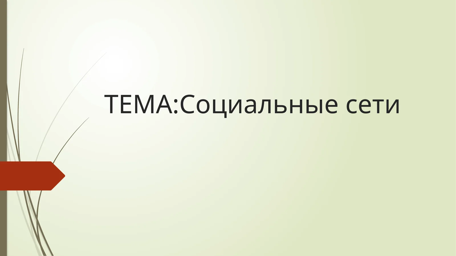 Социальные сети