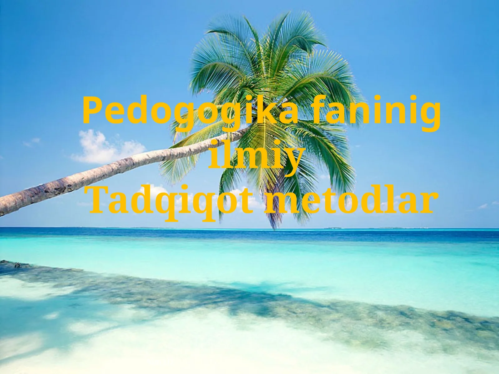 Pedogogikafaninig ilmiy Tadqiqotmetodlar